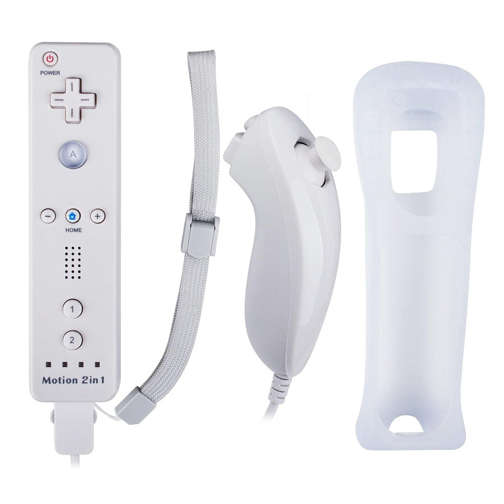 8512 til Wii U / Wii-konsol fjernbetjening trådløs controller med indbygget Motion Plus