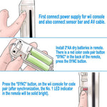 8511 For Wii U No Delay Wireless Connection Right and Left Game Handle Controller Gamepad