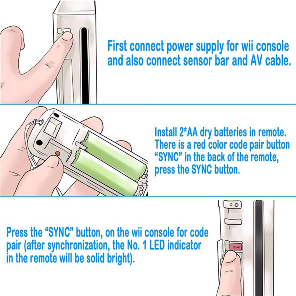 8511 For Wii U No Delay Wireless Connection Right and Left Game Handle Controller Gamepad