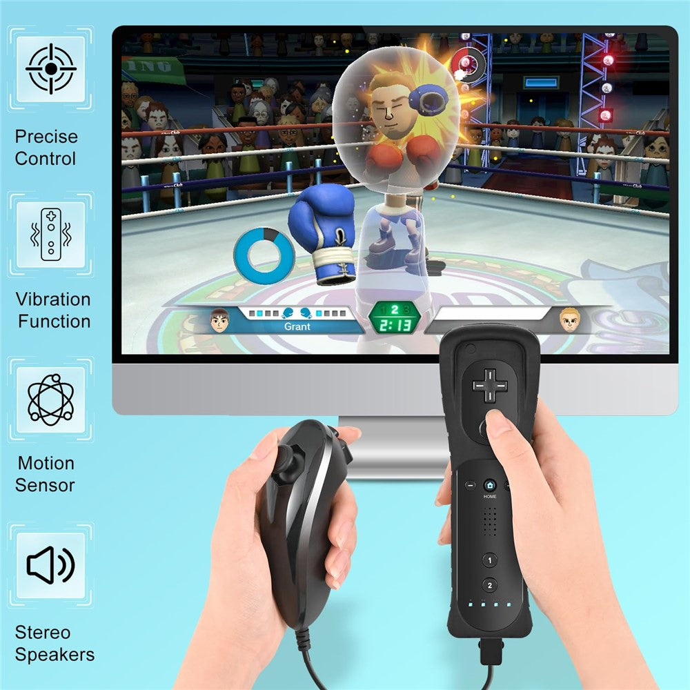 8511 For Wii U No Delay Wireless Connection Right and Left Game Handle Controller Gamepad