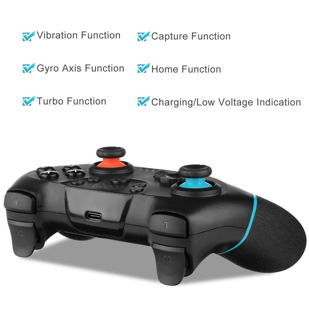 SW001+ Wireless Bluetooth-compatible Controller for Nintendo Switch Gamepad with Vibration, 6-Axis Motion Sensor