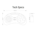 RETROFLAG For Nintendo Switch / MD Mini / Computer 2.4G Gamepad Wireless Game Controller