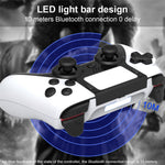 TOPWOLF HS-PS4252 For PS4 Bluetooth-compatible Controller PC Programmable Dual Vibration Gamepad