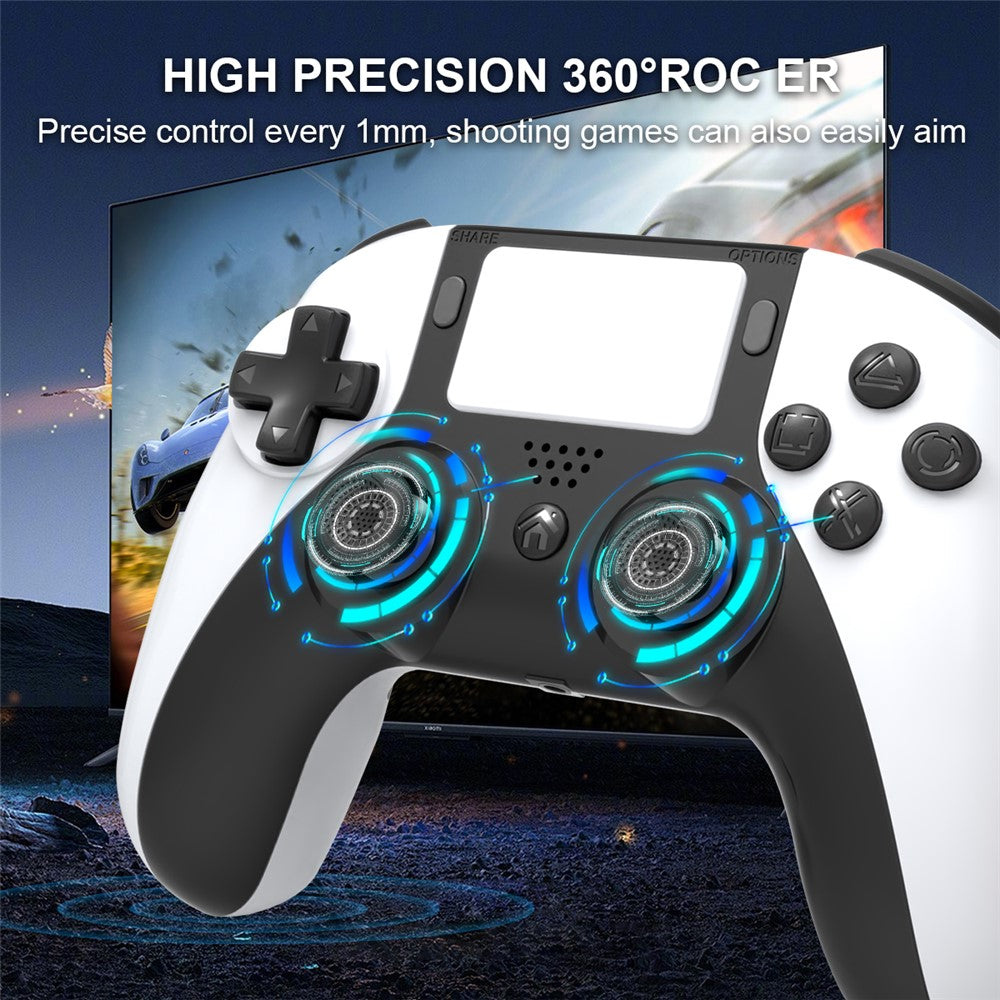 TOPWOLF HS-PS4252 For PS4 Bluetooth-compatible Controller PC Programmable Dual Vibration Gamepad