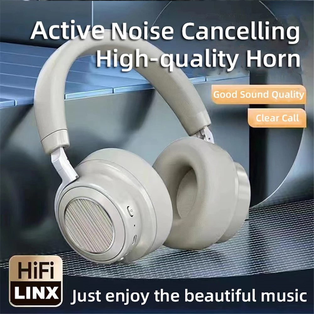 VJ364 ANC Noise Reduction Over-Ear Wireless Headset Bluetooth-compatible Heavy Bass Music Gaming Headphone