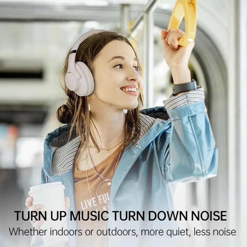 BT048 Active Noise Cancelling Wireless Headphone Bluetooth-compatible Heavy Bass Over-Ear Gaming Music Headset