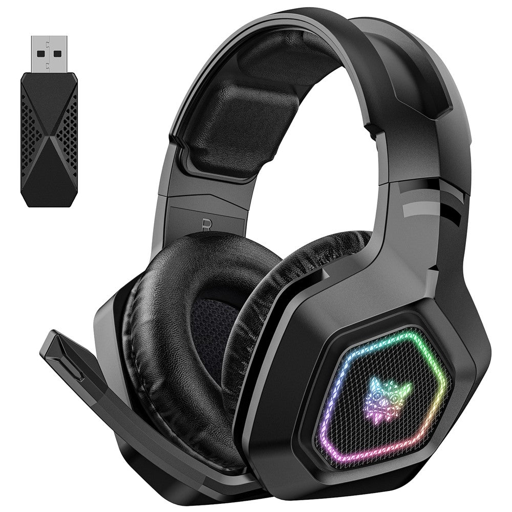 ONIKUMA B100 2.4G Wireless / Bluetooth-compatible 5.3 / Wired Over-ear Headset RGB Light E-sports Gaming Headphone