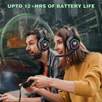 ONIKUMA B100 2.4G Wireless / Bluetooth-compatible 5.3 / Wired Over-ear Headset RGB Light E-sports Gaming Headphone