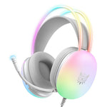 ONIKUMA X25 3,5 mm + USB Kablet Over-Ear E-Sport Hovedtelefon Piger Gaming Headset med RGB-lys