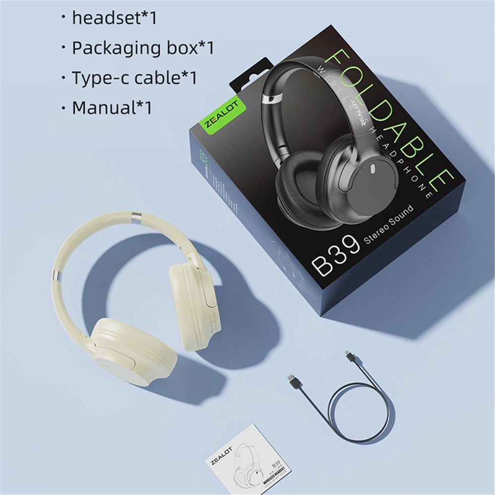 ZEALOT B39 Wireless Bluetooth-compatible Headphone HiFi Surround Sound Over-Ear Gaming Music Headset