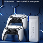 m22 Game Stick 4K, Dual 2.4G Wireless Game Controllers with 128G 30000+ Games for TV