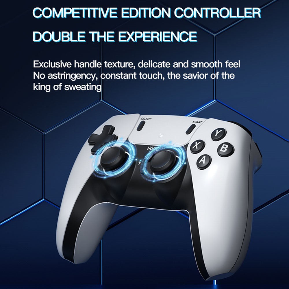 m22 Game Stick 4K, Dual 2.4G Wireless Game Controllers with 128G 30000+ Games for TV