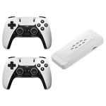 m22 Game Stick 4K, Dual 2.4G Wireless Game Controllers with 64G 30000+ Games for TV