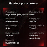 MB02 Mobile Phone Game Joystick Mobile Gaming Controller for iOS 16, Android Phones