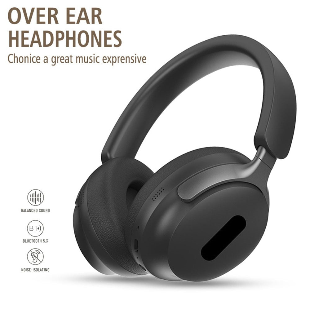 AKZ-25 Bluetooth 5.3 Over-Ear-hovedtelefoner med 100 timers standby trådløst headset til mobiltelefon, pc og bærbar computer