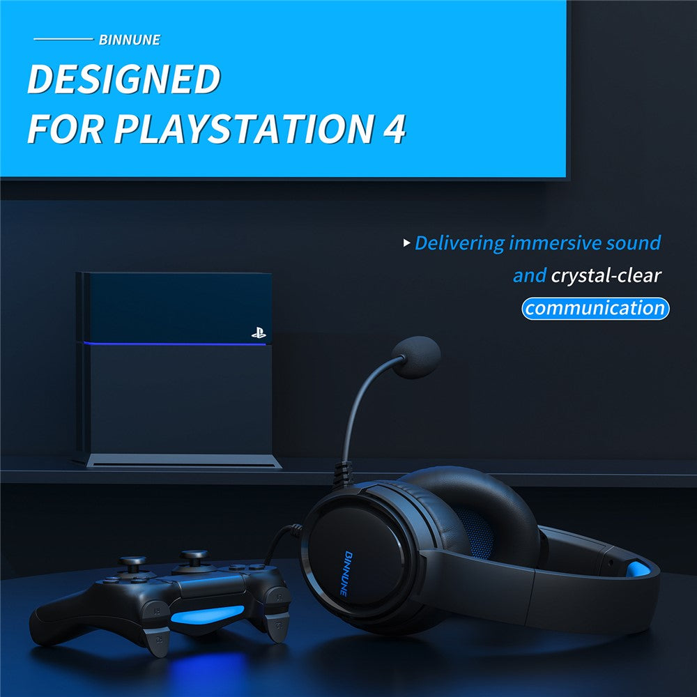 BINNUNE BG02 Gaming Headset 3.5mm Wired Headphones with Microphone For PC  /  Laptop  /  Desktop