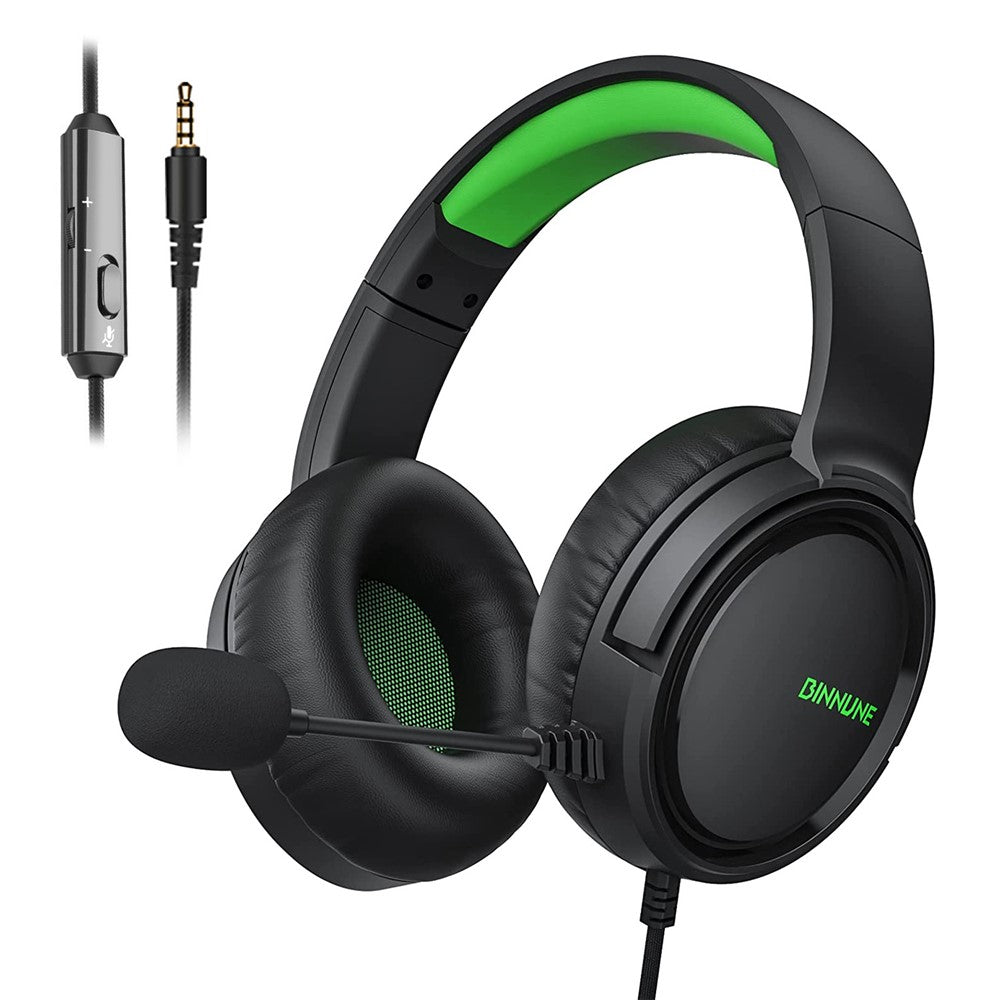 BINNUNE BG02 Gaming Headset 3.5mm Wired Headphones with Microphone For PC  /  Laptop  /  Desktop