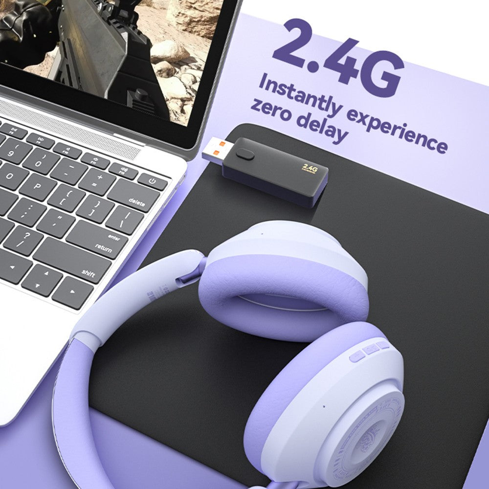 EL-GT3 Bluetooth-kompatible hovedtelefoner ANC støjannullering over-ear trådløst headset med 2,4G-modtager