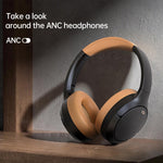 BT056 Brusreducerande Bluetooth-kompatibla hörlurar ANC Trådlösa Stereohörlurar med djup bas Over-ear-headset