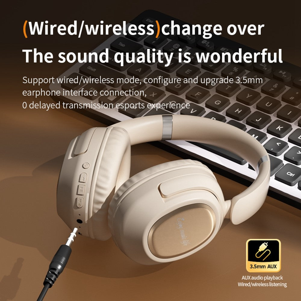 BH900 Trådløse Bluetooth-kompatible Gaming Hovedtelefoner Hi-Fi Stereo In-Ear Støjreducerende 40MM Driver Headset