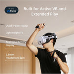 BOBOVR E3 Pro til Meta Quest 3 / 3S Hovedstrop med 10000mAh Batteri VR Headset Hovedbånd