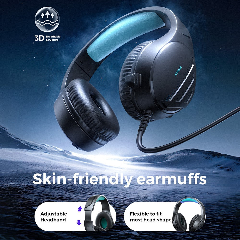 JOYROOM Jhead Series JR-HG2 Gaming Headphones Wired Over-Ear Headset with Microphone  /  Volume Control