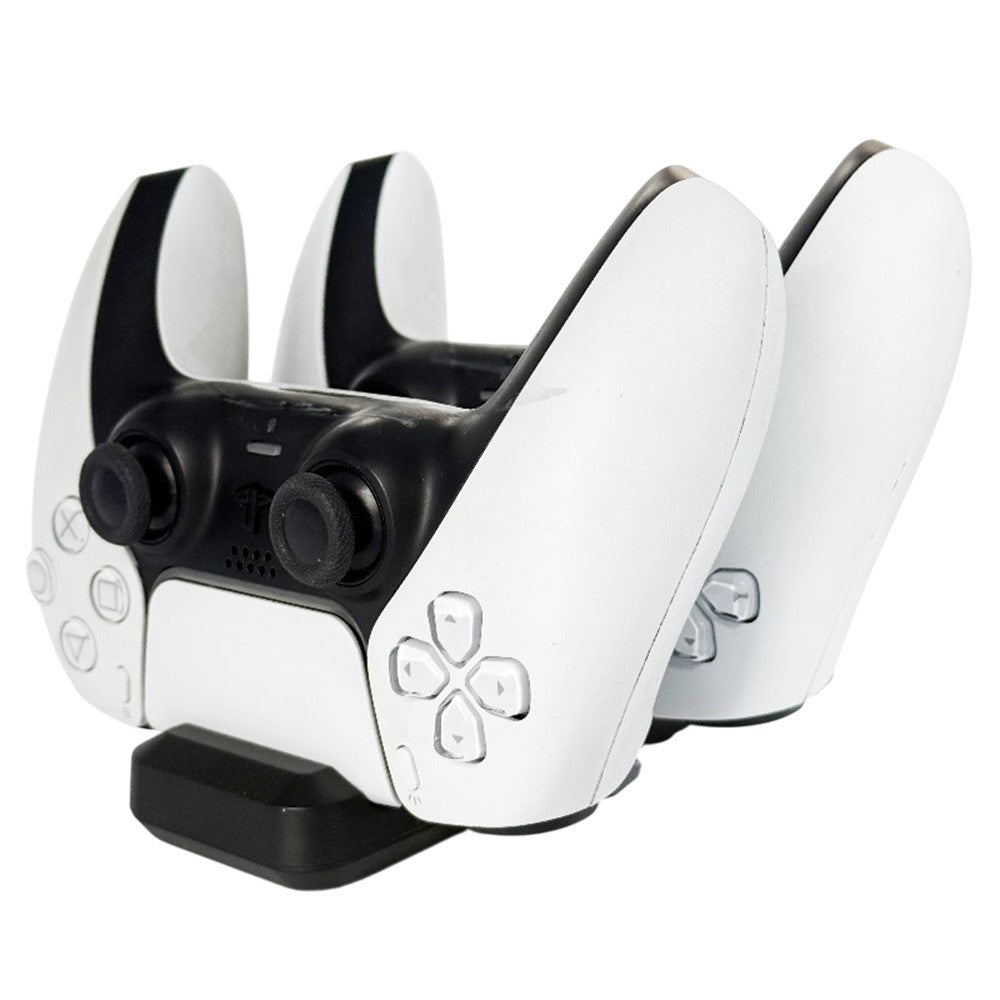 P5-01064 För Sony PlayStation 5-kontroll Snabbladdningsstation Dubbelplats Gamepad Smart Laddare Dock