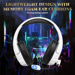 KOTION EACH G3000 For PS4 / PS5 / PC Gaming Headset RGB Light Wired Headphone with Splitter Cable