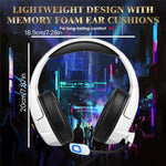 KOTION EACH G3000 For PS4 / PS5 / PC Gaming Headset RGB Light Wired Headphone with Splitter Cable