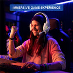 KOTION EACH G9000 Plus Gaming Headset Kablet Computer RGB Belysning Over-Ear Hovedtelefon med Mikrofon