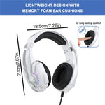 KOTION EACH G9000 Plus Gaming Headset Kablet Computer RGB Belysning Over-Ear Hovedtelefon med Mikrofon
