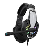 KOTION EACH G9000 Plus Gaming Headset Kablet Computer RGB Belysning Over-Ear Hovedtelefon med Mikrofon