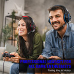 KOTION EACH GS400 LED Light Gaming Headset Kablet Over-Ear Høretelefon med Lydadapterkabel til PC / PS4 / PS5