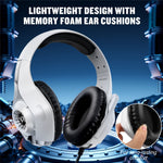 KOTION EACH GS410 For PC / PS4 / PS5 Gaming Headset RGB Light Wired Headphone with Audio Adapter Cable