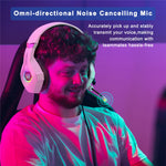 KOTION EACH GS450 Gaming Headset til PS4 / PS5 / PC RGB Kablet Over-Ear Høretelefon med Adapterkabel