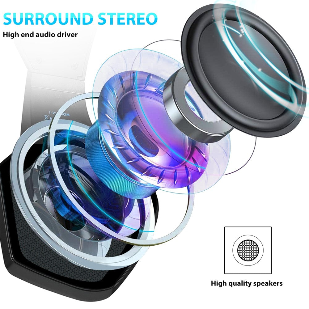 KOTION EACH V-1 Gaming Headset RGB Light Wired Computer Headphone with Adapter Cable