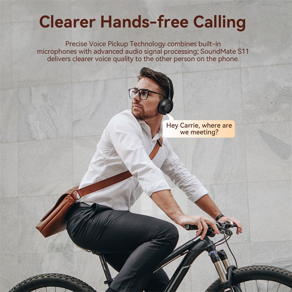 VENTION NBBB0 Soundmate S11 Wireless Headphones BT On-Ear Headset with Microphone for Home / Office