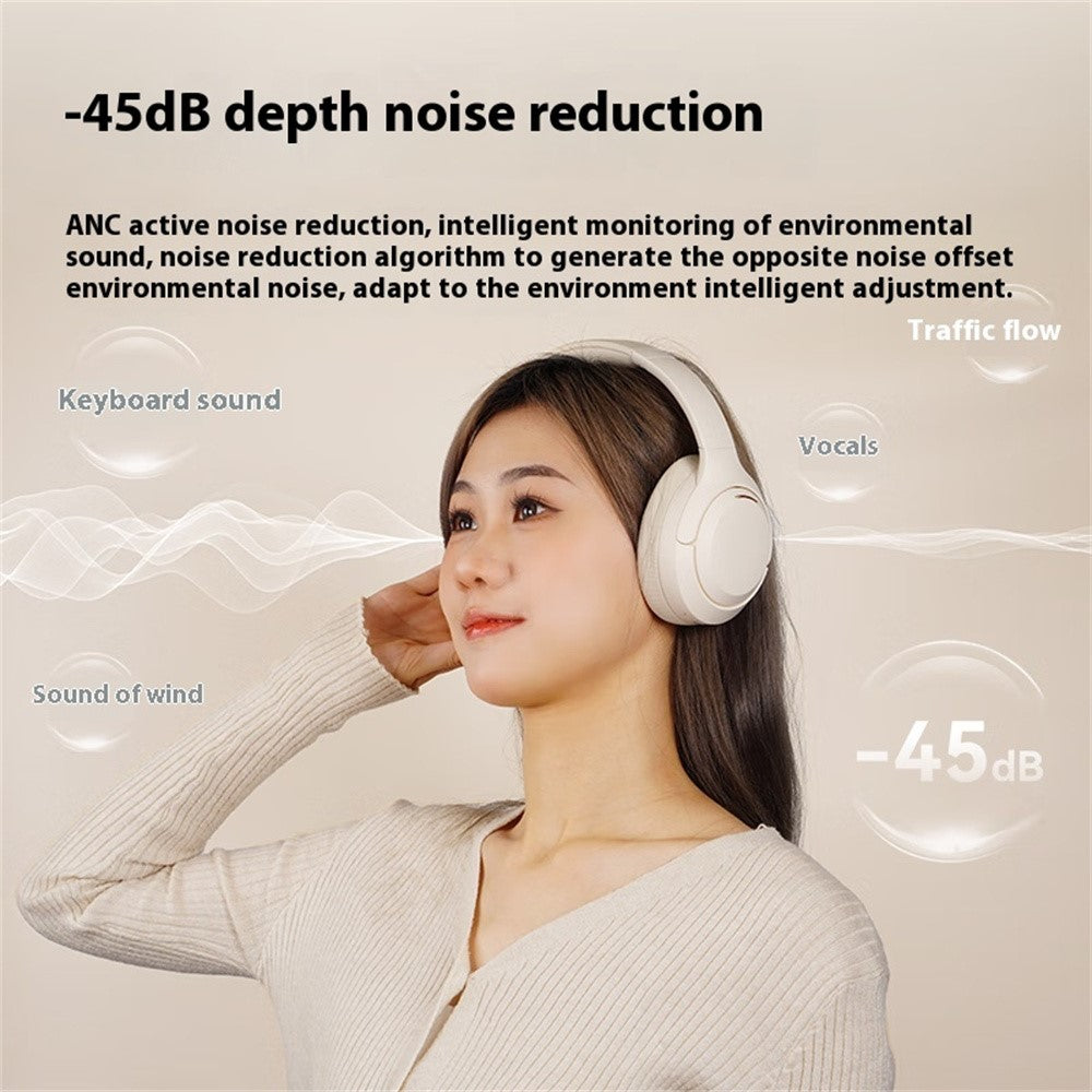 LANGSDOM HBN07 Trådløse Høretelefoner ANC Aktiv Støjreduktion Stereolyd Bluetooth-kompatibelt Headset