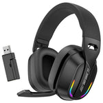 GT100 2.4G / Bluetooth-Compatible / Wired Gaming Headset RGB Light E-Sports Music Over-ear Headphone