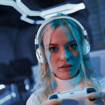 FUNK High Fidelity ANC Bluetooth-Compatible Headphone Surround Sound Headset with AAC Codec and Microphone
