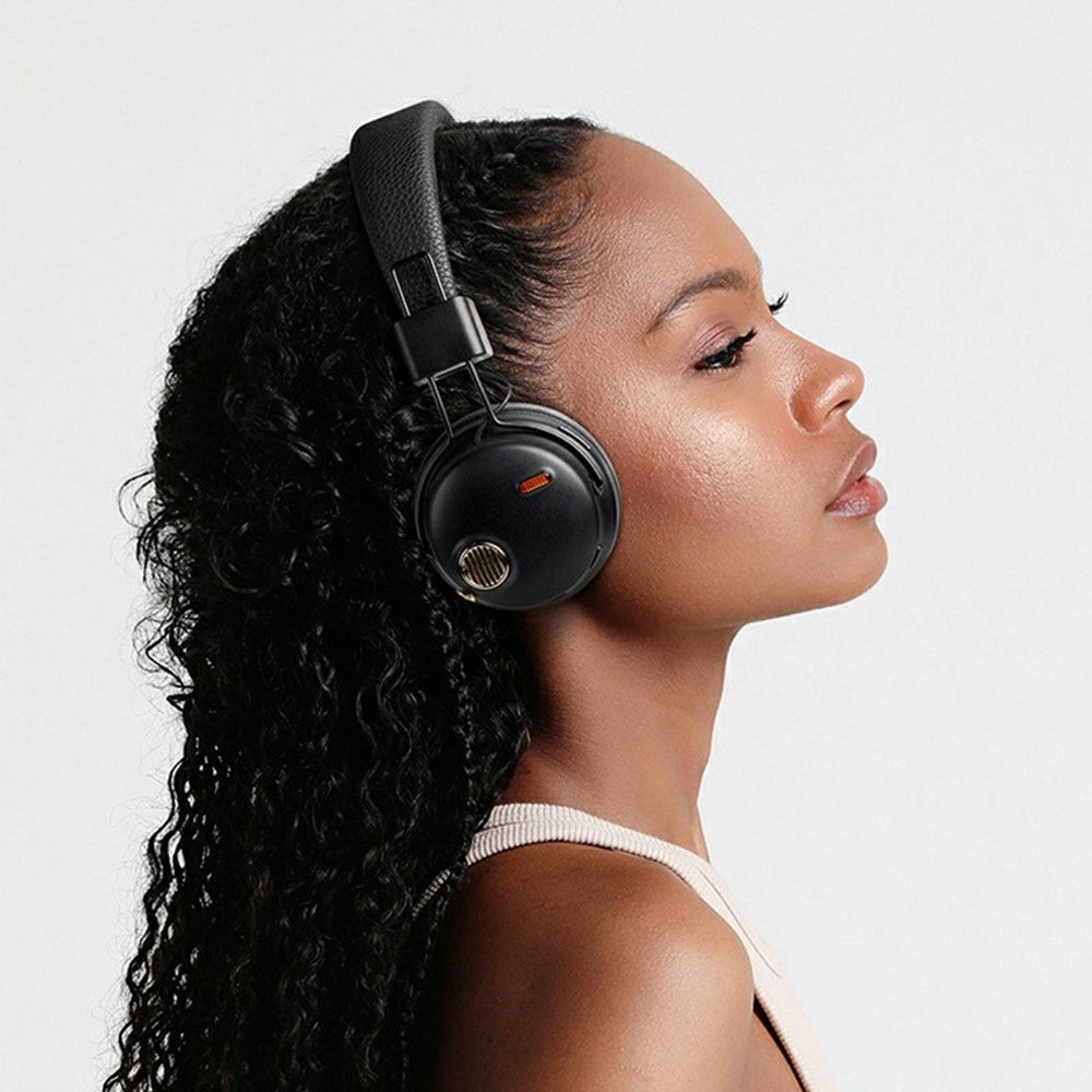 FUNK High Fidelity ANC Bluetooth-Compatible Headphone Surround Sound Headset with AAC Codec and Microphone