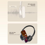 F4 Wireless Headphone ANC ENC Noise Cancelling Over Ear Bluetooth-Compatible Hi-Fi Stereo Headset