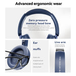 GT6 Wireless PC Gaming Headset Noise Cancelling Over Ear Bluetooth-Compatible Headphone