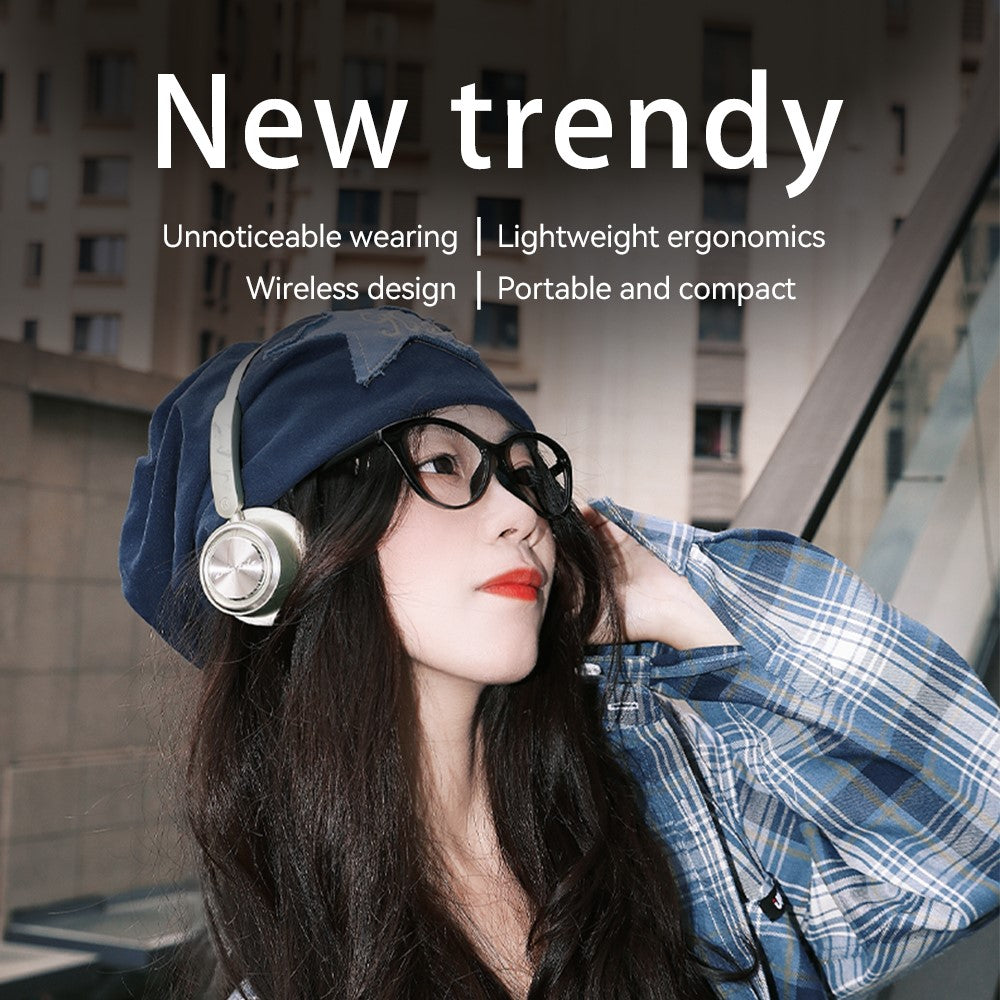 ZAODON MIN Trådløst Gaming Musik Hovedtelefon Bluetooth-kompatibelt HIFI Lyd Over-ear Headset