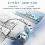 ZAODON MIN Trådløst Gaming Musik Hovedtelefon Bluetooth-kompatibelt HIFI Lyd Over-ear Headset