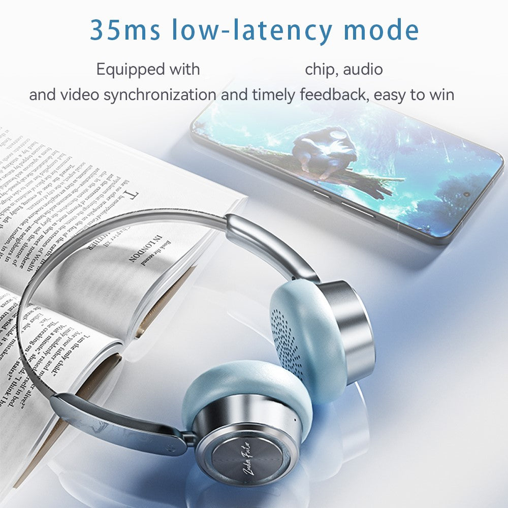 ZAODON MIN Trådløst Gaming Musik Hovedtelefon Bluetooth-kompatibelt HIFI Lyd Over-ear Headset