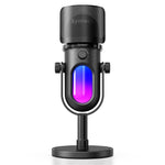 SYNTECH M100 RGB Capacitor Gaming Microphone HiFi Recording Studio-Level Audio Mic for Gaming / Live Streaming