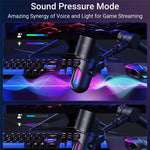 SYNTECH M100 RGB Capacitor Gaming Microphone HiFi Recording Studio-Level Audio Mic for Gaming / Live Streaming