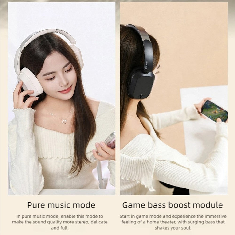 SALAR BM709 Wireless Headphones Bluetooth-Compatible 5.3 Gaming Headset with Mic / Dual EQ Modes
