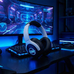 DOBE FOMIS ELECTRONICS TP5-5515 trådløst gamingheadset 2.4G Bluetooth-kompatible hovedtelefoner med RGB LED-mikrofon til PS5/PS4/Nintendo Switch/PC